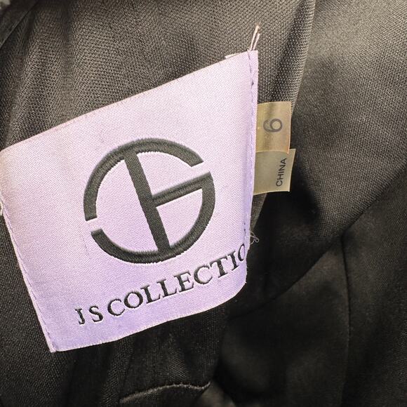 JS COLLECTIONS NWT Black Halter Full Length Gown Dress // 6 - Picture 11 of 13